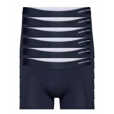 Jacbasic Bamboo Trunks 6 Pack Boxerkalsonger Blå Jack & J S