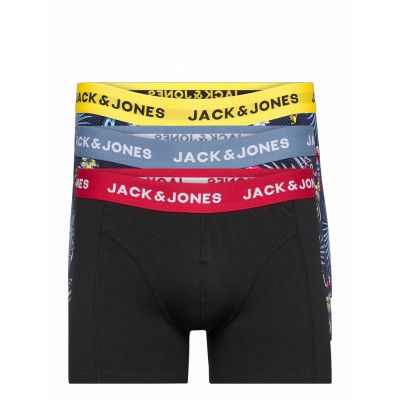 Jacflower Bird Trunks 3 Pack Noos Boxerkalsonger Svart Jack & J S