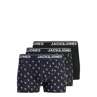 Jack & J S Jacbarry Trunks 3 Pack Styd Svart
