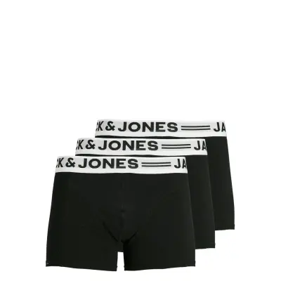 Jack & J S Sense Trunks 3-Pack Noos Svart