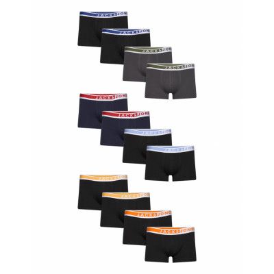 Jack & J S Jackarim Solid Trunks 12 Pack Svart