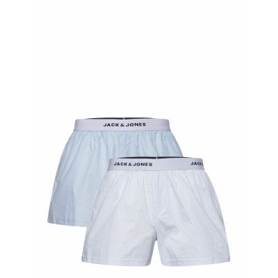 Jackayne Stripe Woven Trunks 2 Pack Ln Underwear Boxer Shorts Blå Jack & J S