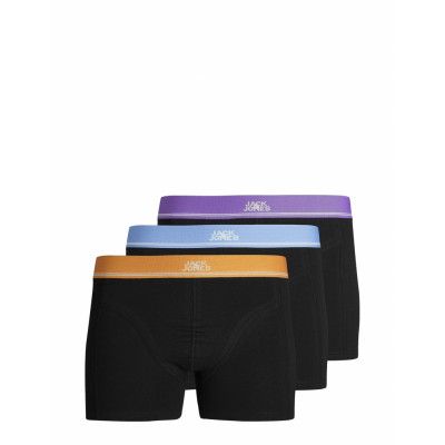 Jack & J S Jackonga Solid Trunks 3 Pack Svart
