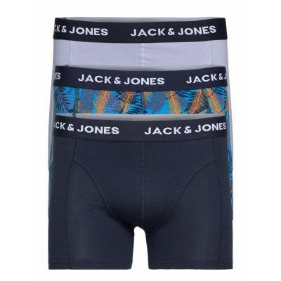 Jacleaf Blue Trunks 3 Pack Ltn Boxerkalsonger Blå Jack & J S