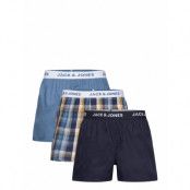 Jaclogan Woven Boxers 3 Pack Underwear Boxer Shorts Navy Jack & J S