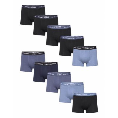 Jacsolid Blue Trunks 10 Pack Boxerkalsonger Navy Jack & J S