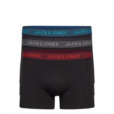 Jack & J S Jacwaistband Trunks 3 Pack Noos Svart