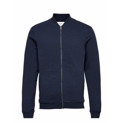 Jersey Jacket Sweat-shirt Tröja Blå Bread & Boxers