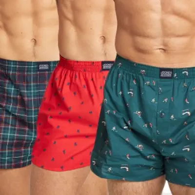Jockey 3-pack Shirts And Shorts Woven Boxer Shorts