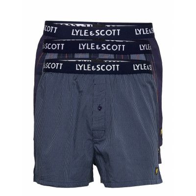 Lenny Underwear Boxer Shorts Blå Lyle & Scott