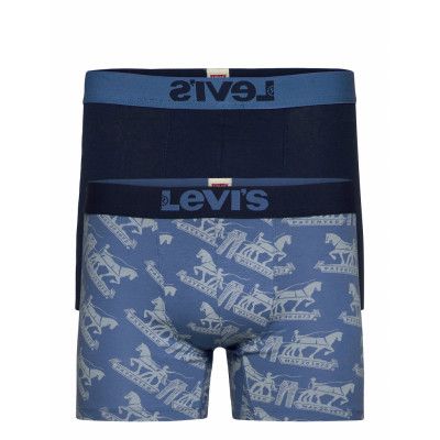 Levis Men 2 Horse Pull Aop Boxer Br Boxerkalsonger Blå Levi´s
