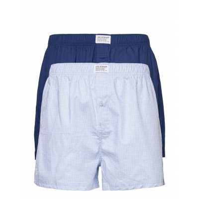 Levis Men Gingham Check Woven Boxer Boxerkalsonger Blå Levi´s