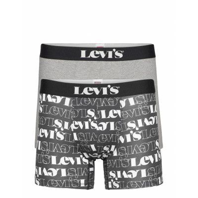 Levis Men Levis Logo Aop Boxer Brie Boxerkalsonger Svart Levi´s