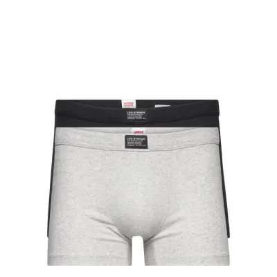 Levis Men Rib Boxer Brief 2P *Villkorat Erbjudande Boxerkalsonger Grå Levi´s