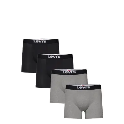 Levi's® Levis Men Solid Basic Boxer Brief Org Co 4P Ecom Svart