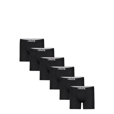 Levi's® Levis Men Solid Basic Boxer Brief Org Co 6P Ecom Svart