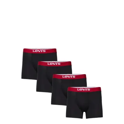Levi's® Levis Men Solid Basic Boxer Brief Org Co 4P Ecom Svart