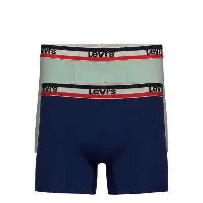 Levis Men Sprtswr Logo Boxer Brief Boxerkalsonger Blå Levi´s