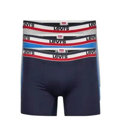 Levis Men Sprtswr Logo Boxer Brief Boxerkalsonger Blå Levi´s