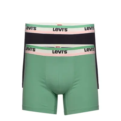 Levis Men Sprtswr Logo Boxer Brief Boxerkalsonger Grön Levi´s