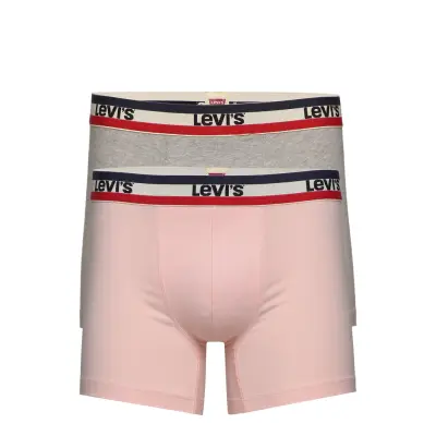 Levis Men Sprtswr Logo Boxer Brief Boxerkalsonger Rosa Levi´s