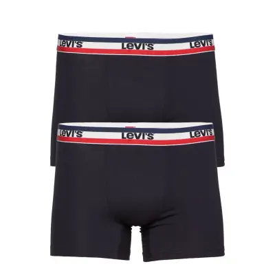 Levis Men Sprtswr Logo Boxer Brief Boxerkalsonger Svart Levi´s