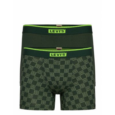 Levis Men Triple Logo Aop Neon Boxe Boxerkalsonger Grön Levi´s