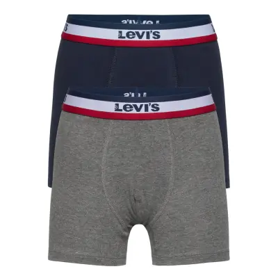 Levi's® Sportswear Logo Boxer Brief 2-Pack *Villkorat Erbjudande Night & Underwear Underwear Underpants Multi/mönstrad Levi's