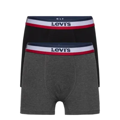 Levi's® Sportswear Logo Boxer Brief 2-Pack Night & Underwear Underwear Underpants Svart Levi's