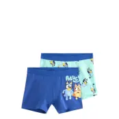 Lindex 2-Pack Bluey Boxer Shorts - Orange - 98/104