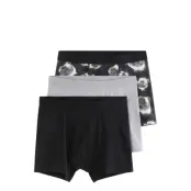 Lindex 3-Pack Boxer Shorts - Black - 158/164
