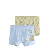 Lindex Boxer 2 Pack Aop Moomin Hidden - Blue - 110/116