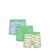 Lindex Boxer 3 Pack Elastic Crocodile Grön