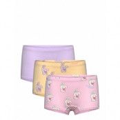 Lindex Boxer 3 Pack Fluffy Rabbit Multi/patterned