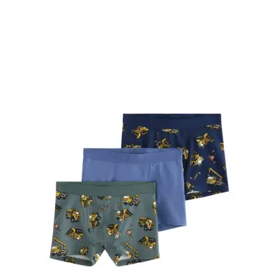 Lindex Boxer 3 Pack Work Vehicles Multi/patterned