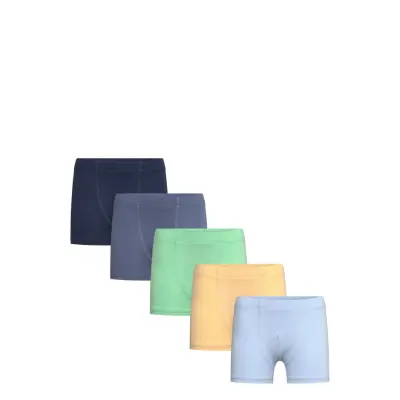 Lindex Boxer 5 Pack Hidden Elastic So Blå