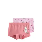 Lindex Boxer Sg 2 Pack Moomin - Pink - 122/128