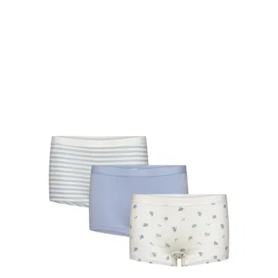 Lindex Panties Boxer 3P Flowers Multi/patterned