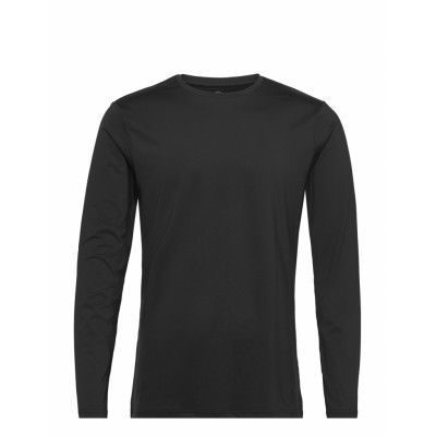 Long Sleeve Active T-shirts Long-sleeved Svart Bread & Boxers