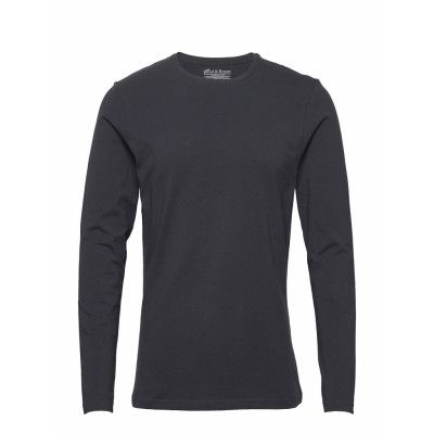 Bread & Boxers Long Sleeve Slim Marinblå