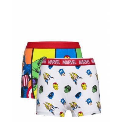 Lot Of 2 Boxers Night & Underwear Underwear Underpants Multi/mönstrad Marvel