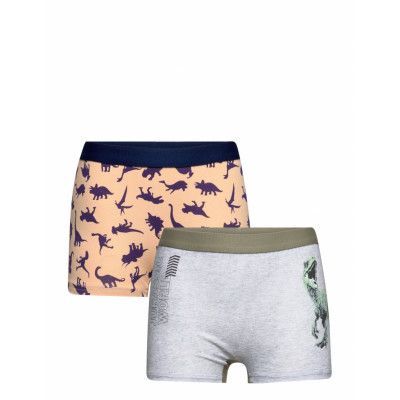 Lot Of 2 Boxers Night & Underwear Underwear Underpants Grå Jurassic World