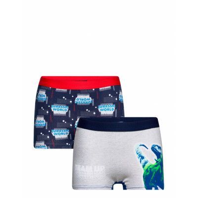 Lot Of 2 Boxers Night & Underwear Underwear Underpants Multi/mönstrad Jurassic World