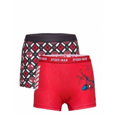 Lot Of 2 Boxers Night & Underwear Underwear Underpants Röd Spider-man