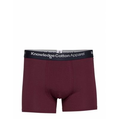 Maple 1 Pack Color Underwear - Gots Boxerkalsonger Röd Knowledge Cotton Apparel
