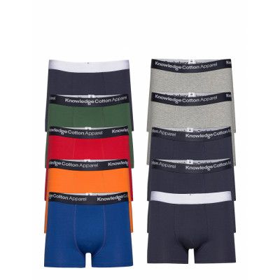 Maple 10-Pack Underwear - Gots/Vega Boxerkalsonger Blå *Villkorat Erbjudande Knowledge Cotton Apparel