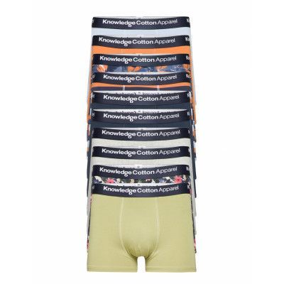 Maple 10-Pack Underwear - Gots/Vega Boxerkalsonger Multi/mönstrad *Villkorat Erbjudande Knowledge Cotton Apparel