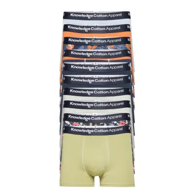 Maple 10-Pack Underwear - Gots/Vega Boxerkalsonger Multi/mönstrad *Villkorat Erbjudande Knowledge Cotton Apparel