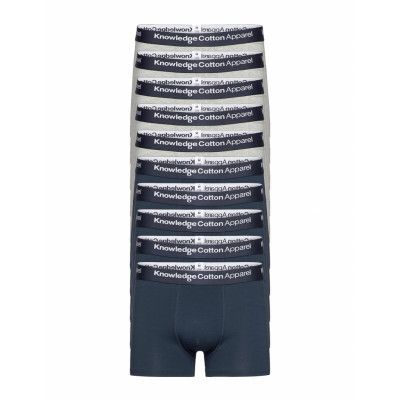 Maple 10-Pack Underwear - Gots/Vega Boxerkalsonger Grå *Villkorat Erbjudande Knowledge Cotton Apparel