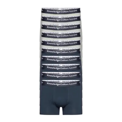 Maple 10-Pack Underwear - Gots/Vega Boxerkalsonger Grå *Villkorat Erbjudande Knowledge Cotton Apparel